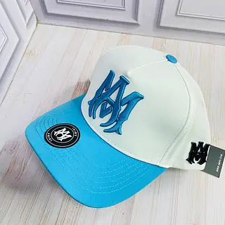 Gorra Premium Beige & Azul Turquesa